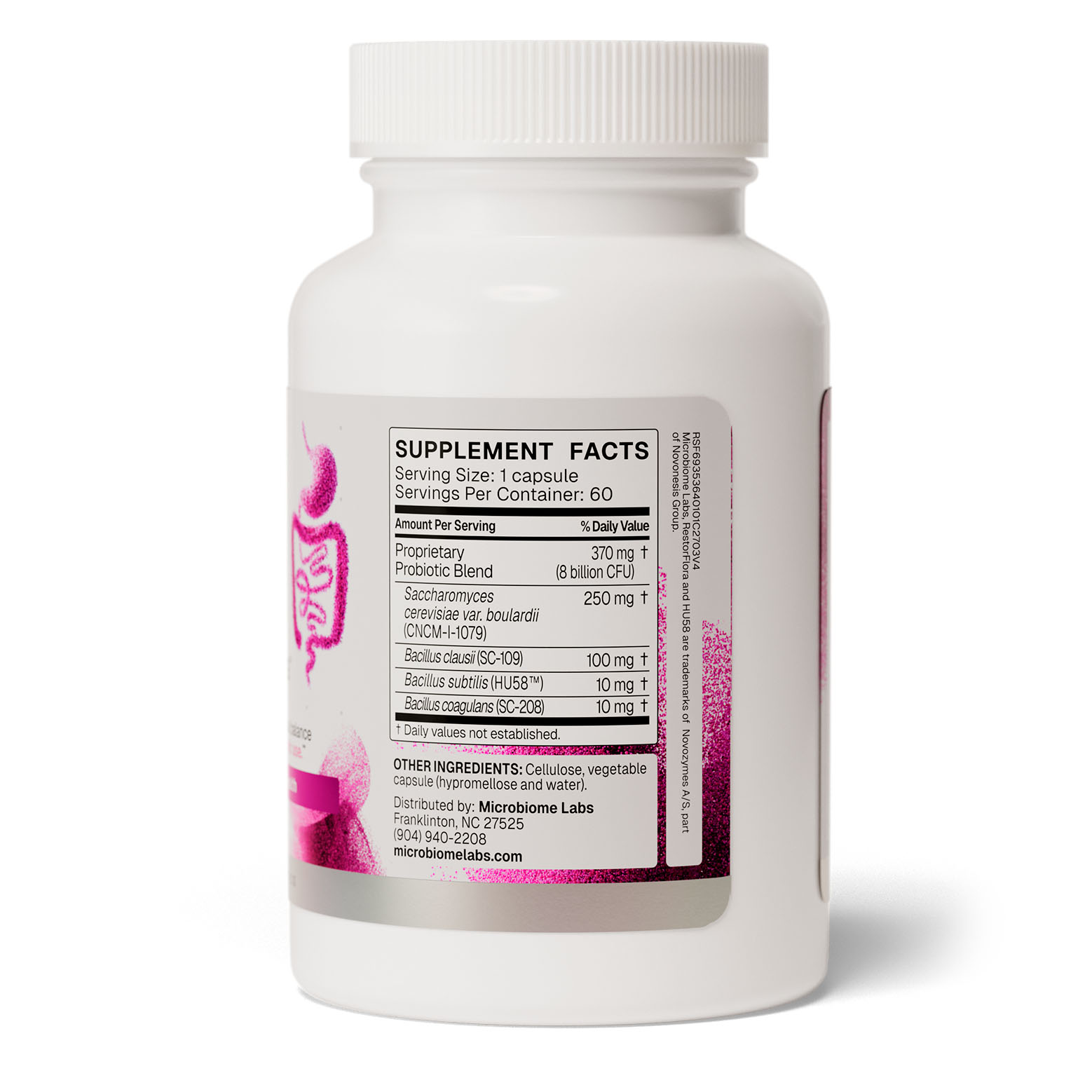 Microbiome Labs, RestorFlora, 8 billion CFU, 60 Caps