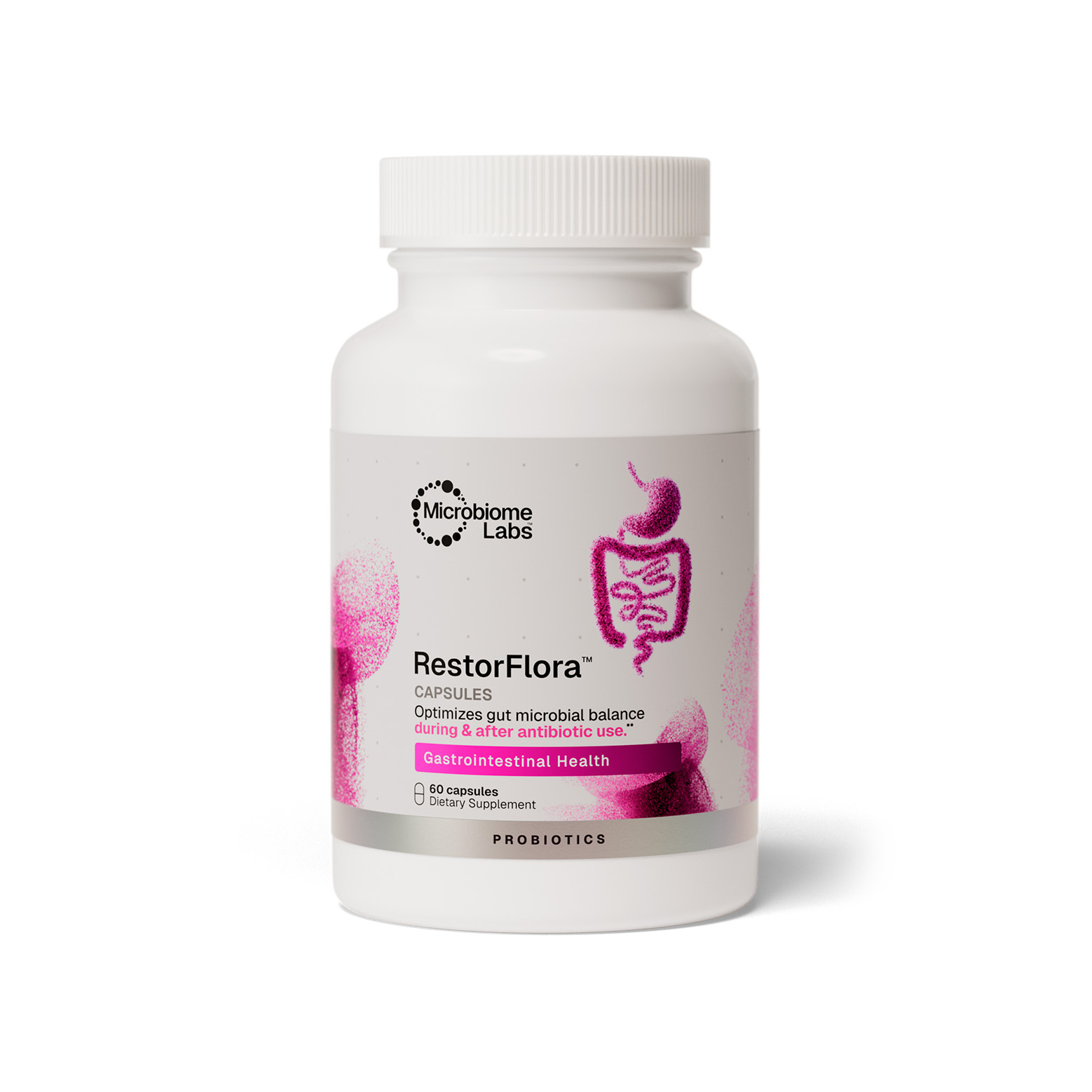 Microbiome Labs, RestorFlora, 8 billion CFU, 60 Caps