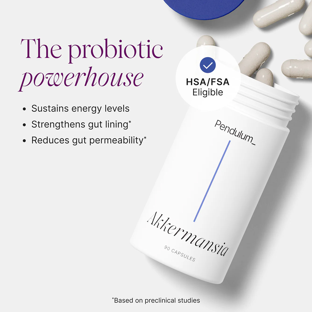 Pendulum, Akkermansia with Chicory inulin, 100 million AFU, 276 mg, 30 Caps