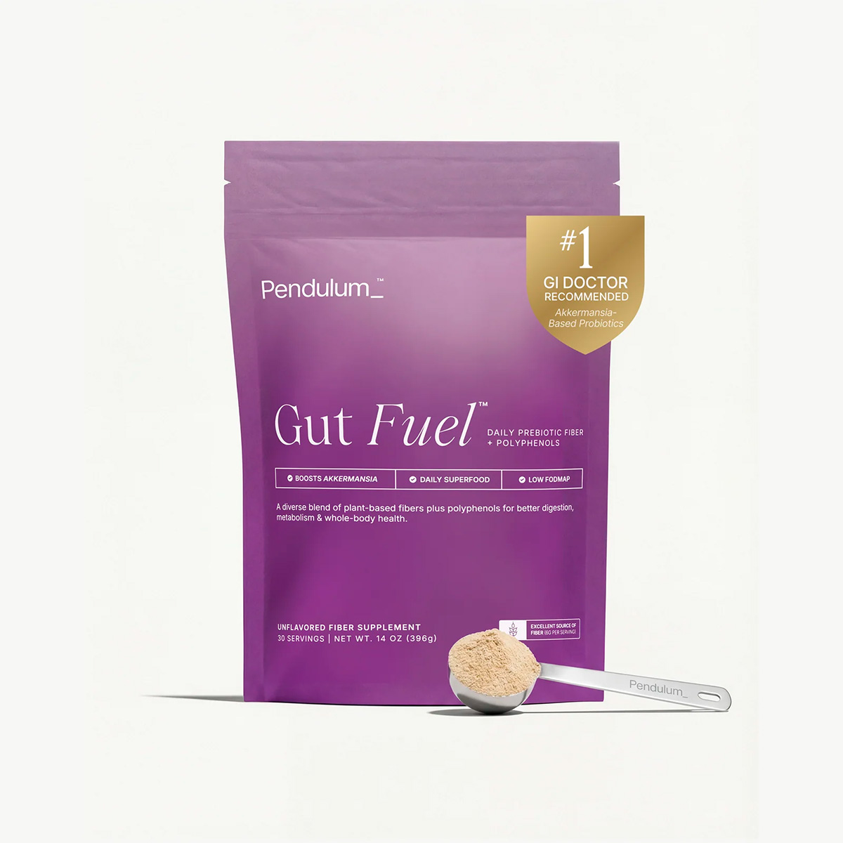 Pendulum, Gut Fuel Daily Prebiotic Fiber + Polyphenols, 14 oz
