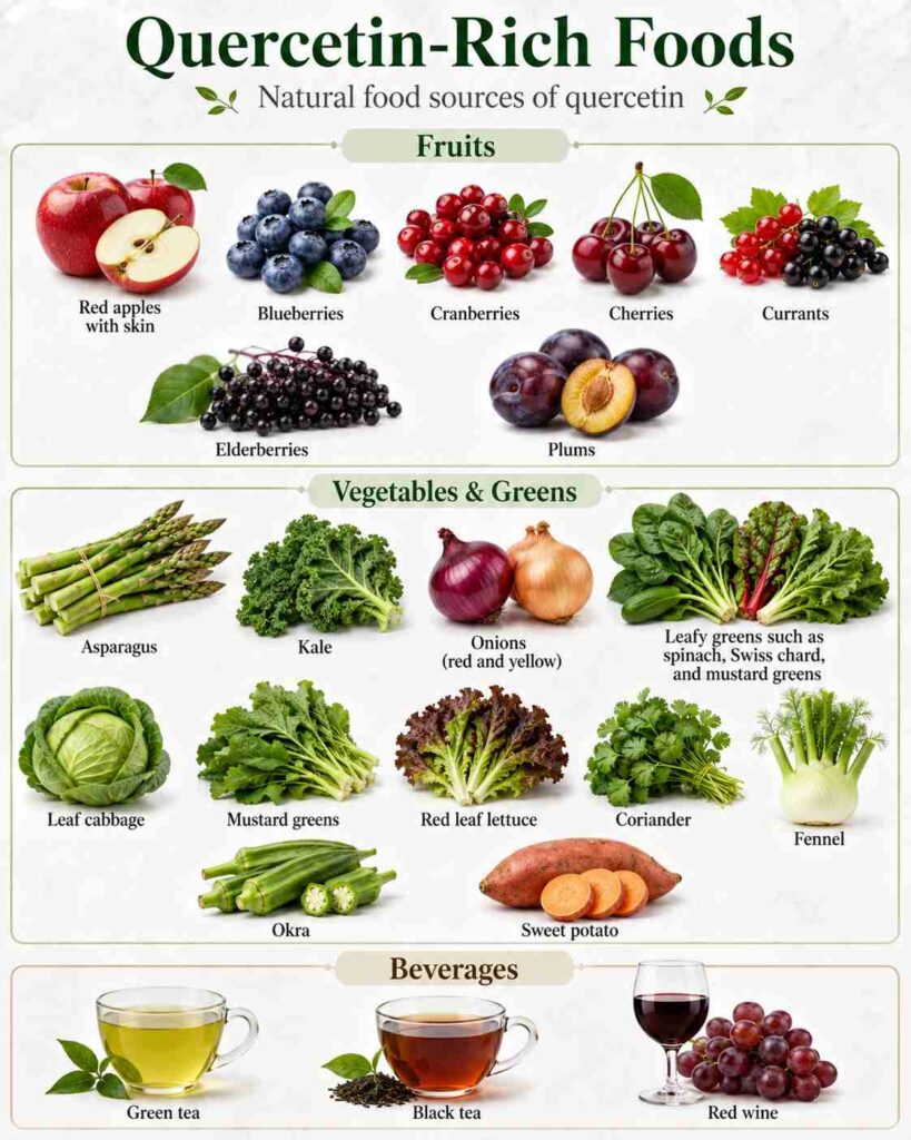 Quercetin Rich Foods