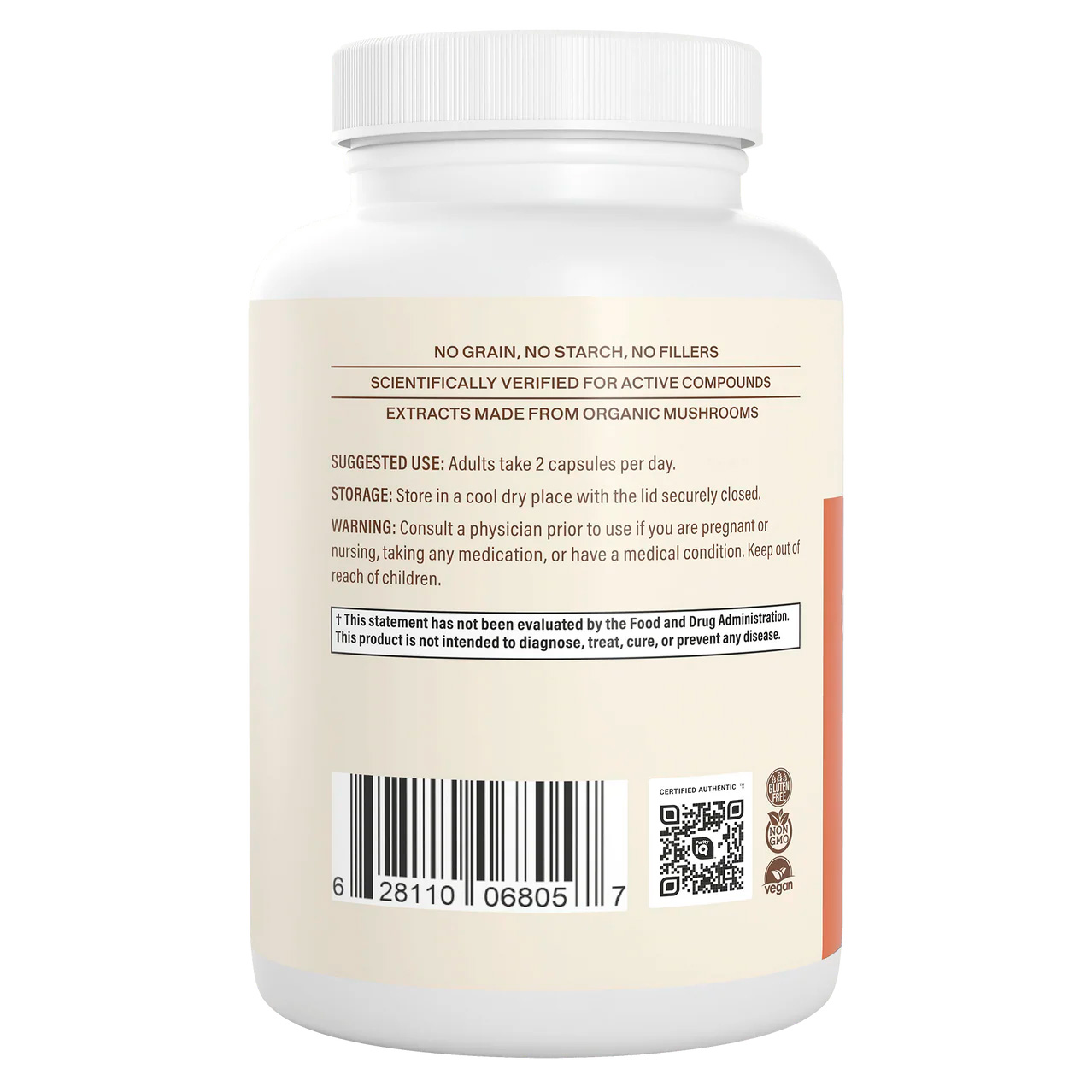 Real Mushrooms, Cordyceps-M Extract Peak Perfomance, 1000 mg, 120 Caps