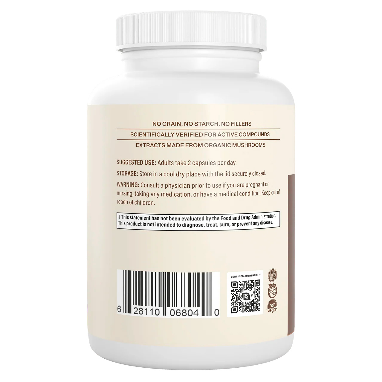 Real Mushrooms, Lion’s Mane Extract Cognition, 1000 mg, 120 Caps