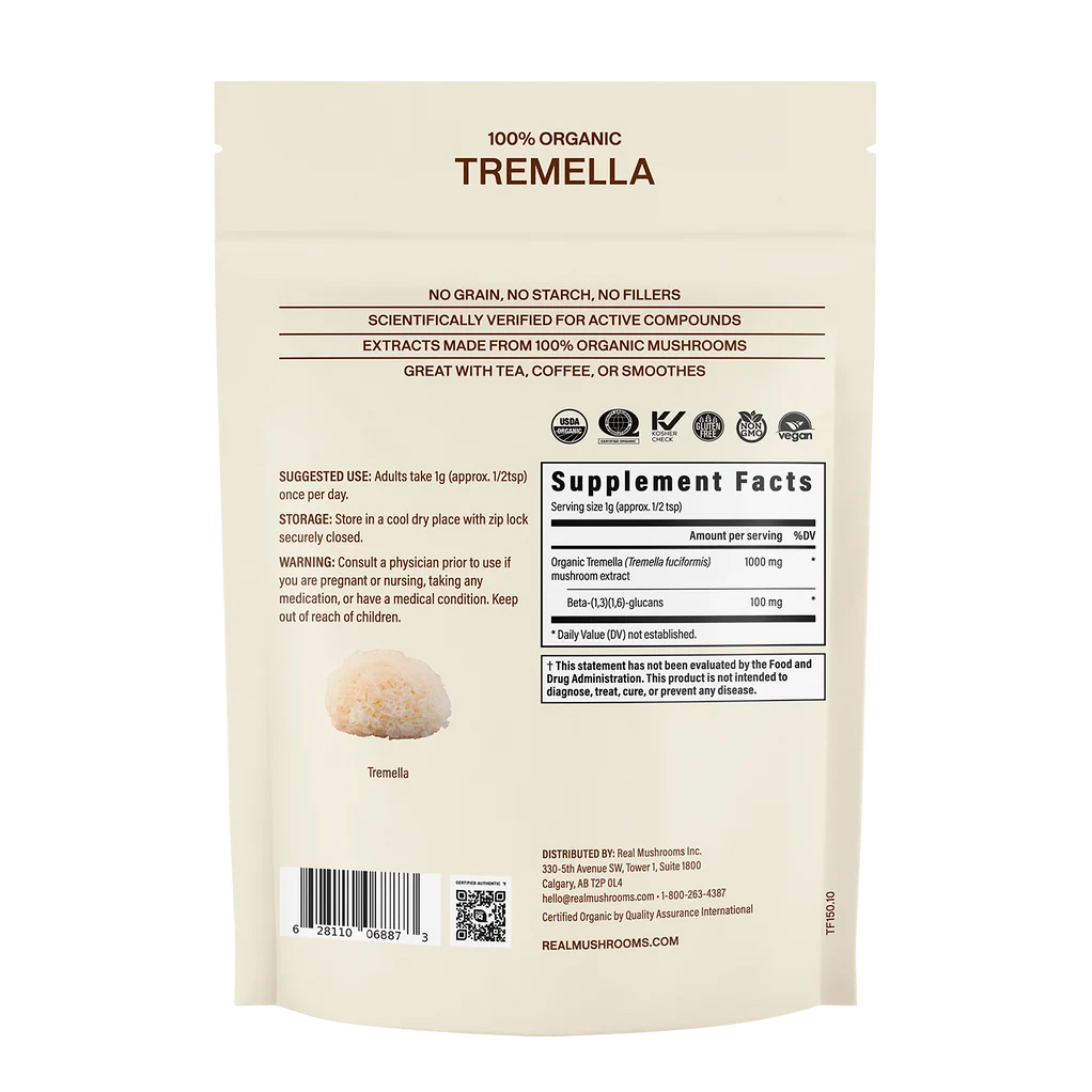 Real Mushrooms, Tremella Extract Powder Rejuvenation, 1000 mg, 2.12 oz