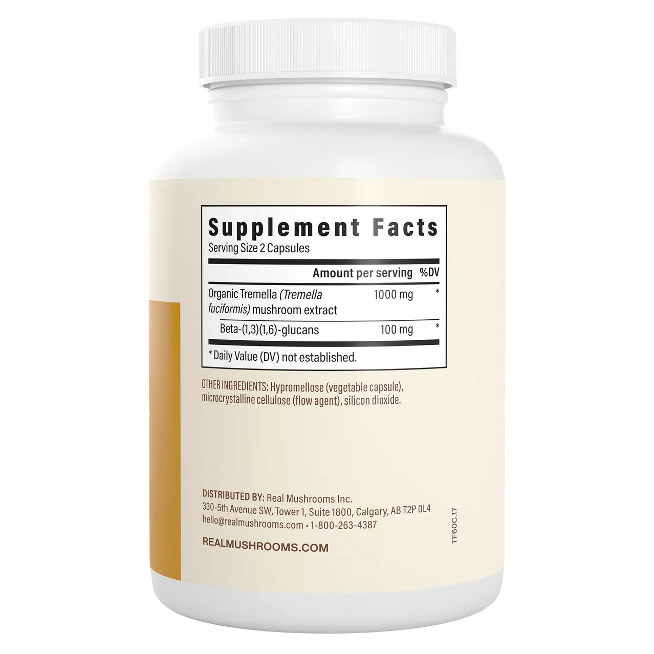 Real Mushrooms, Tremella Extract Rejuvenation, 1000 mg, 120 Caps