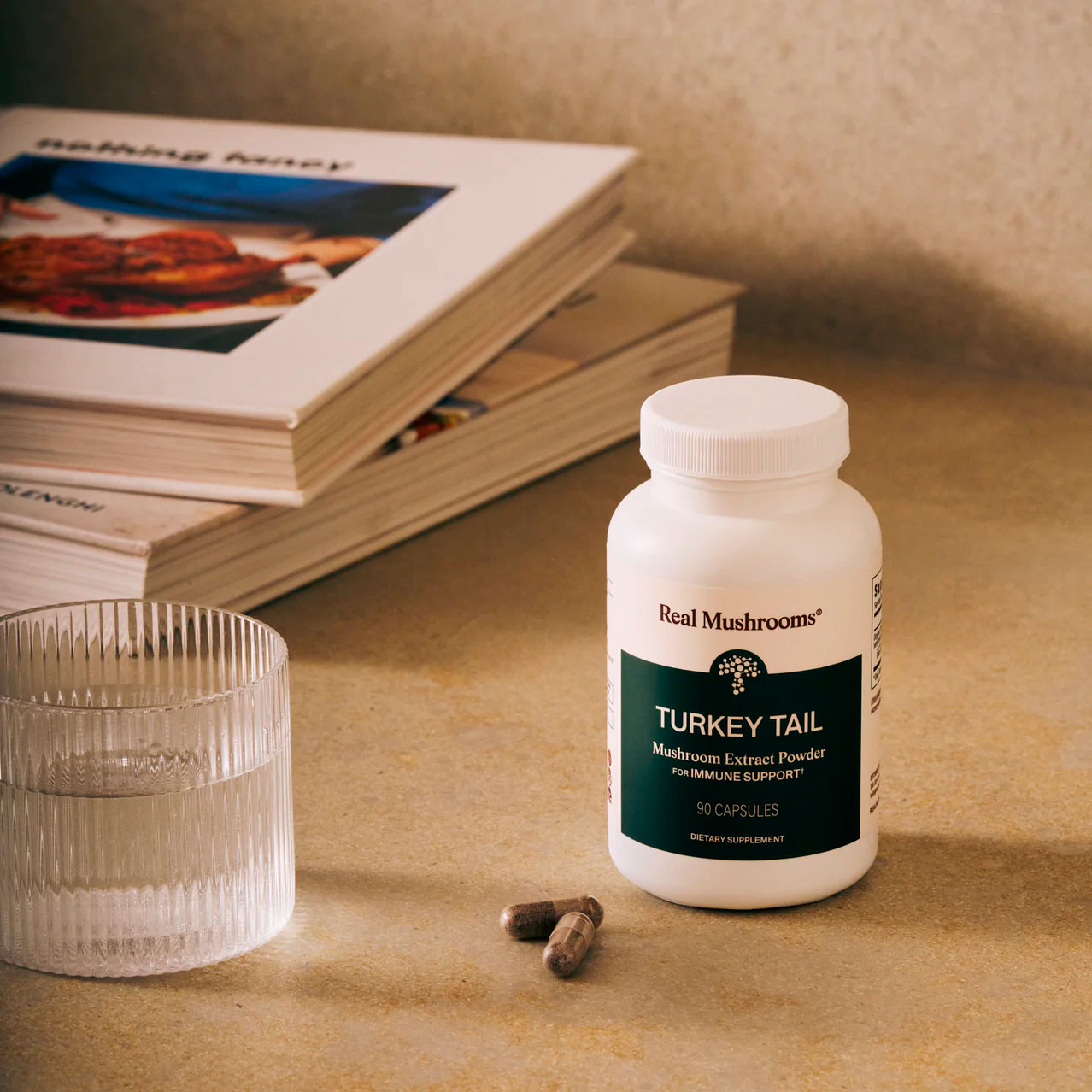Real Mushrooms, Turkey Tail Extract Immune Support, 1000 mg, 90 Caps