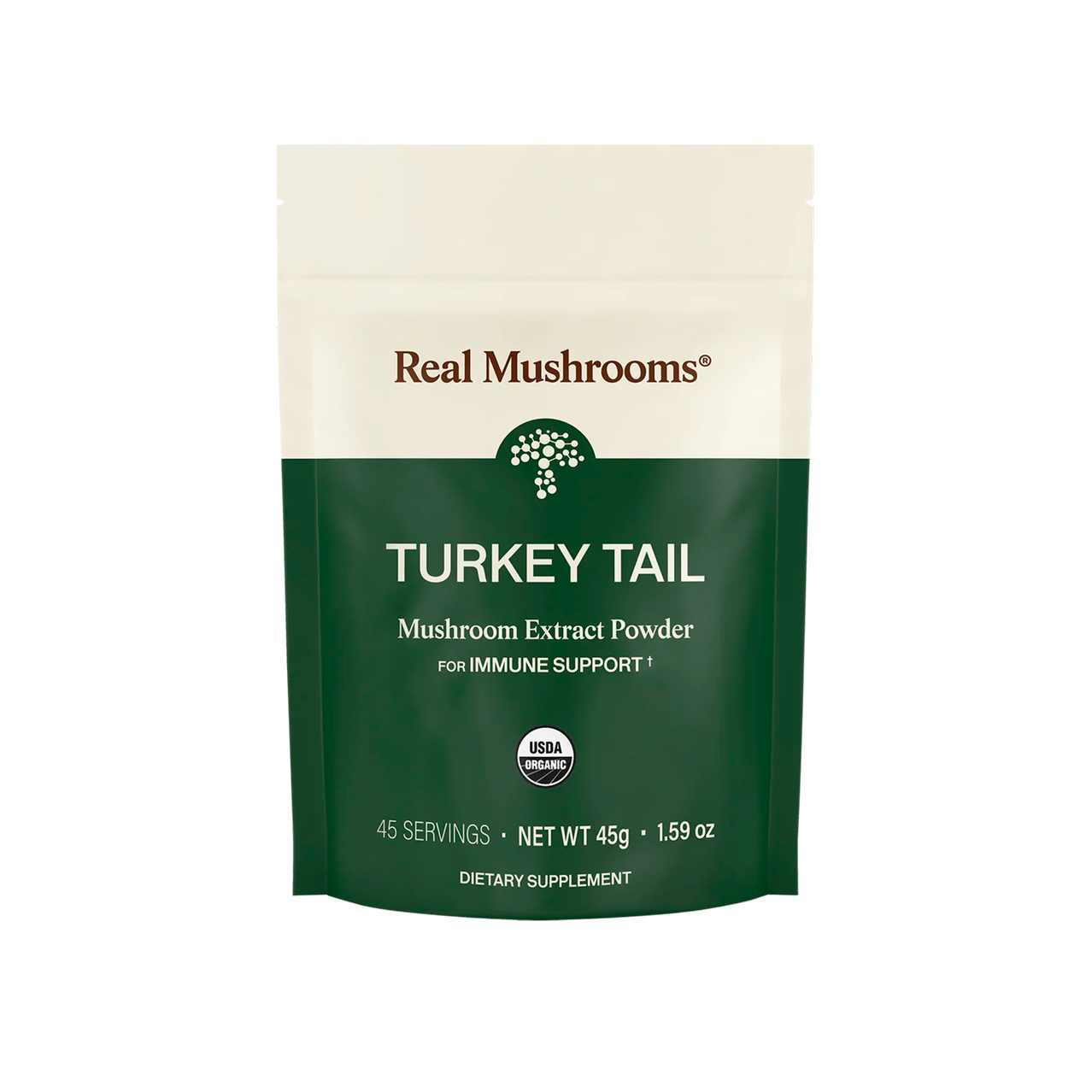 Real Mushrooms, Turkey Tail Extract Powder Immune Support, 1000 mg, 1.59 oz 2 Real Mushrooms, Turkey Tail Extract Powder Immune Support, 1000 mg, 1.59 oz