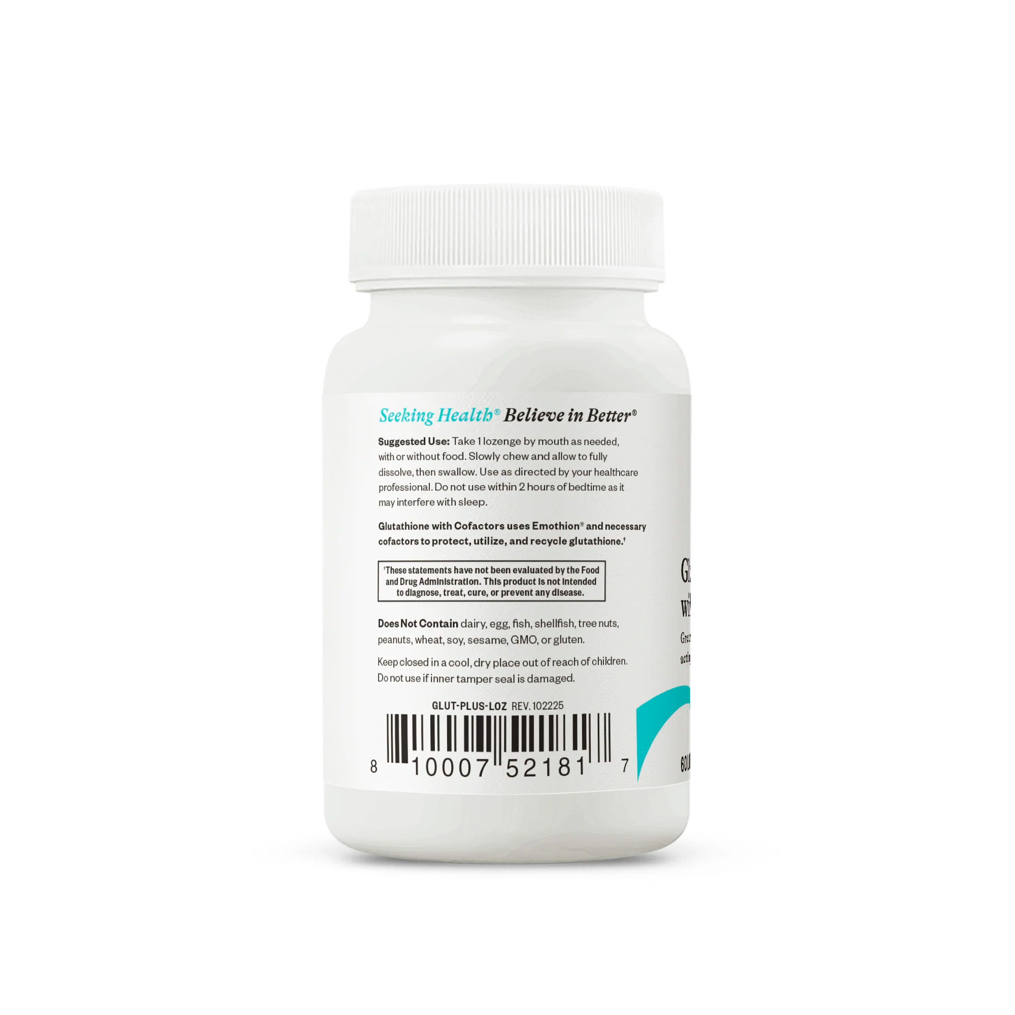 Seeking Health, Glutathione with Cofactors, 25 mg, 60 Lozenges