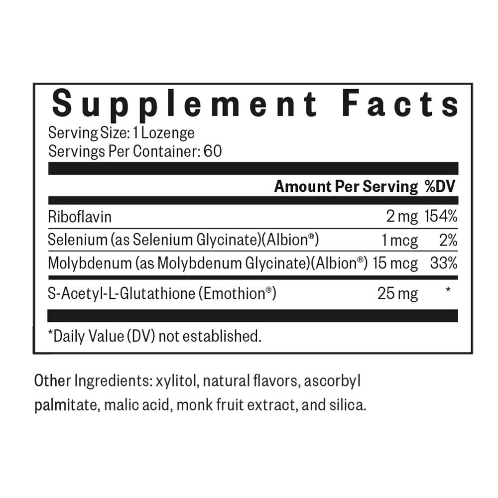 Seeking Health, Glutathione with Cofactors, 25 mg, 60 Lozenges