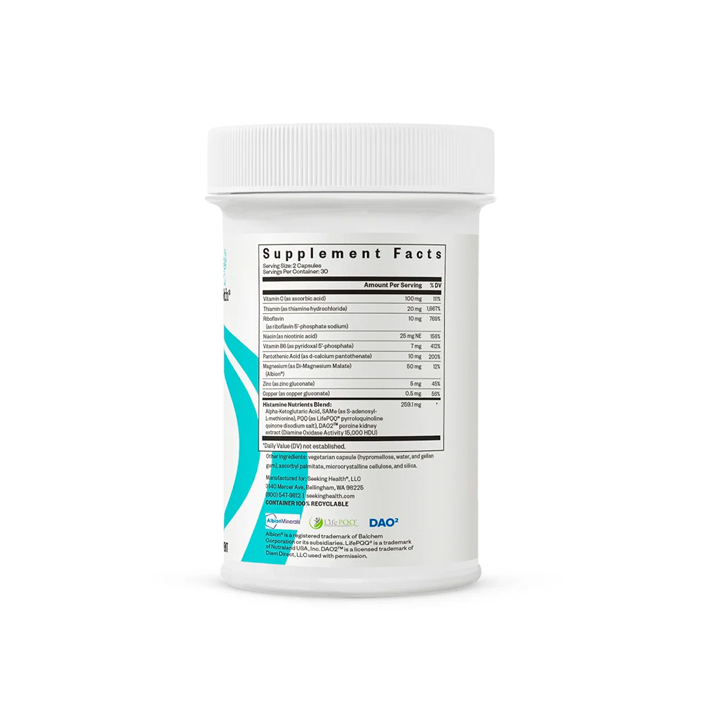 Seeking Health, Histamine Nutrients, 60 Caps