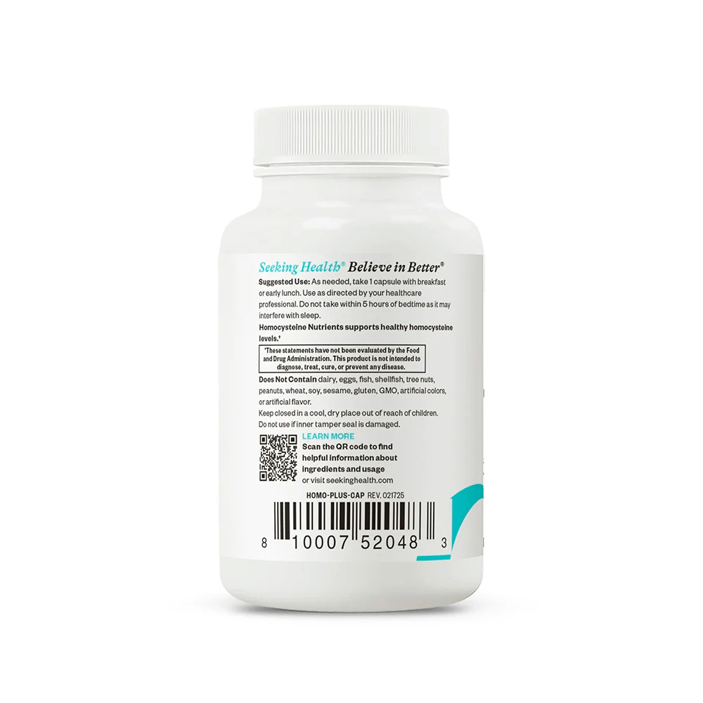Seeking Health, Homocysteine Nutrients, 60 Caps