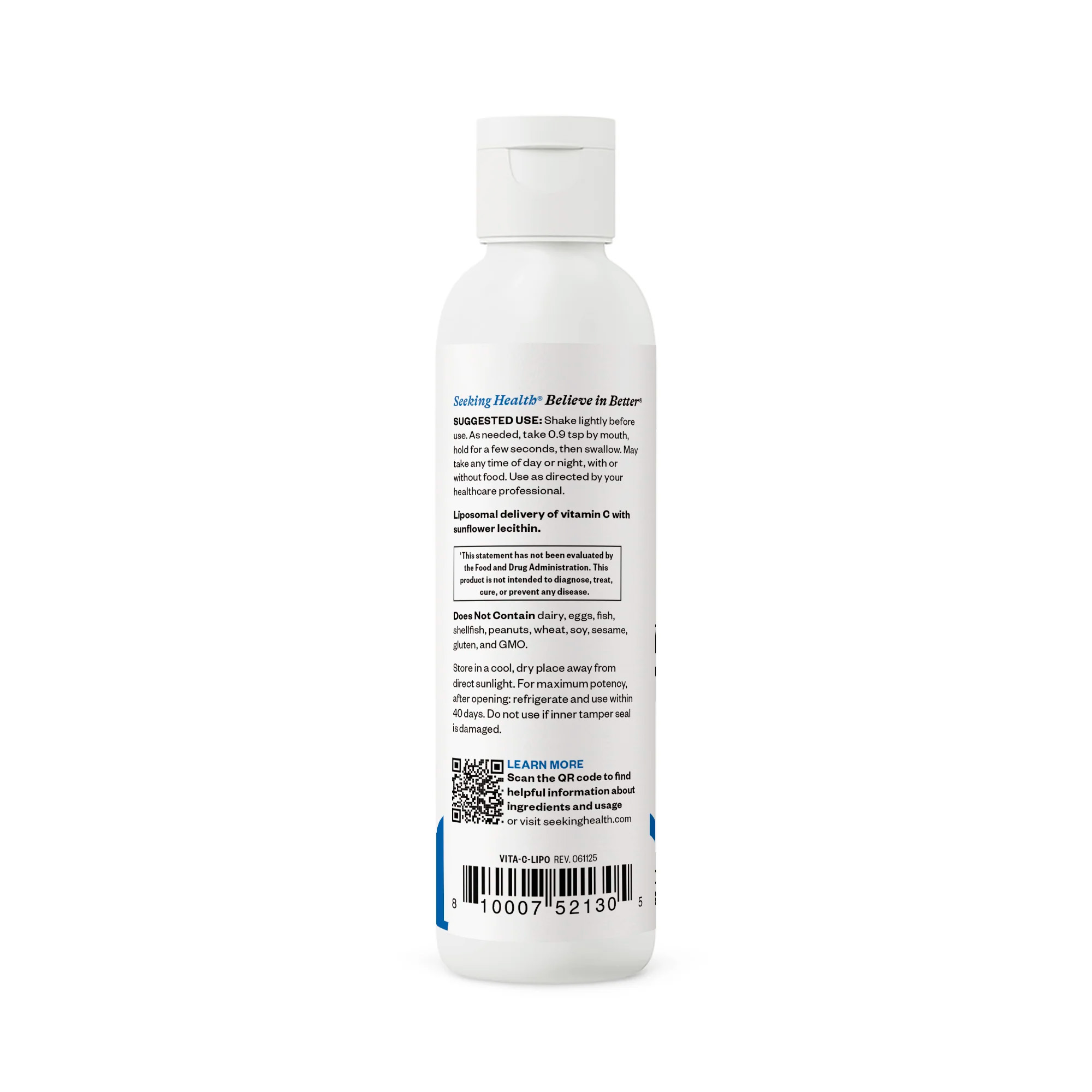 Seeking Health, Liposomal Vitamin C, 1000 mg, 4.6 fl oz