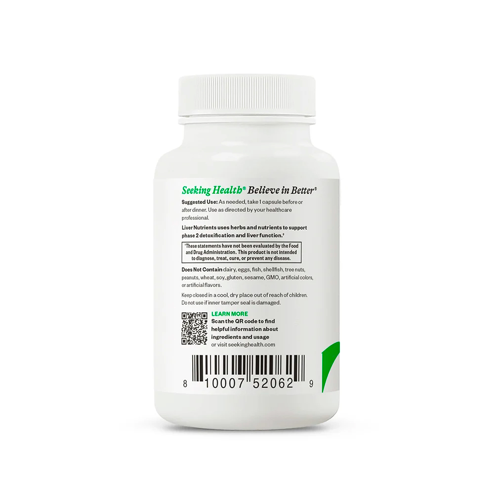Seeking Health, Liver Nutrients, 60 Caps