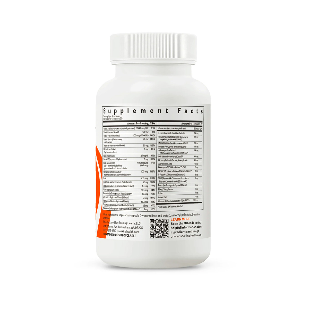 Seeking Health, Optimal Man, 120 Caps