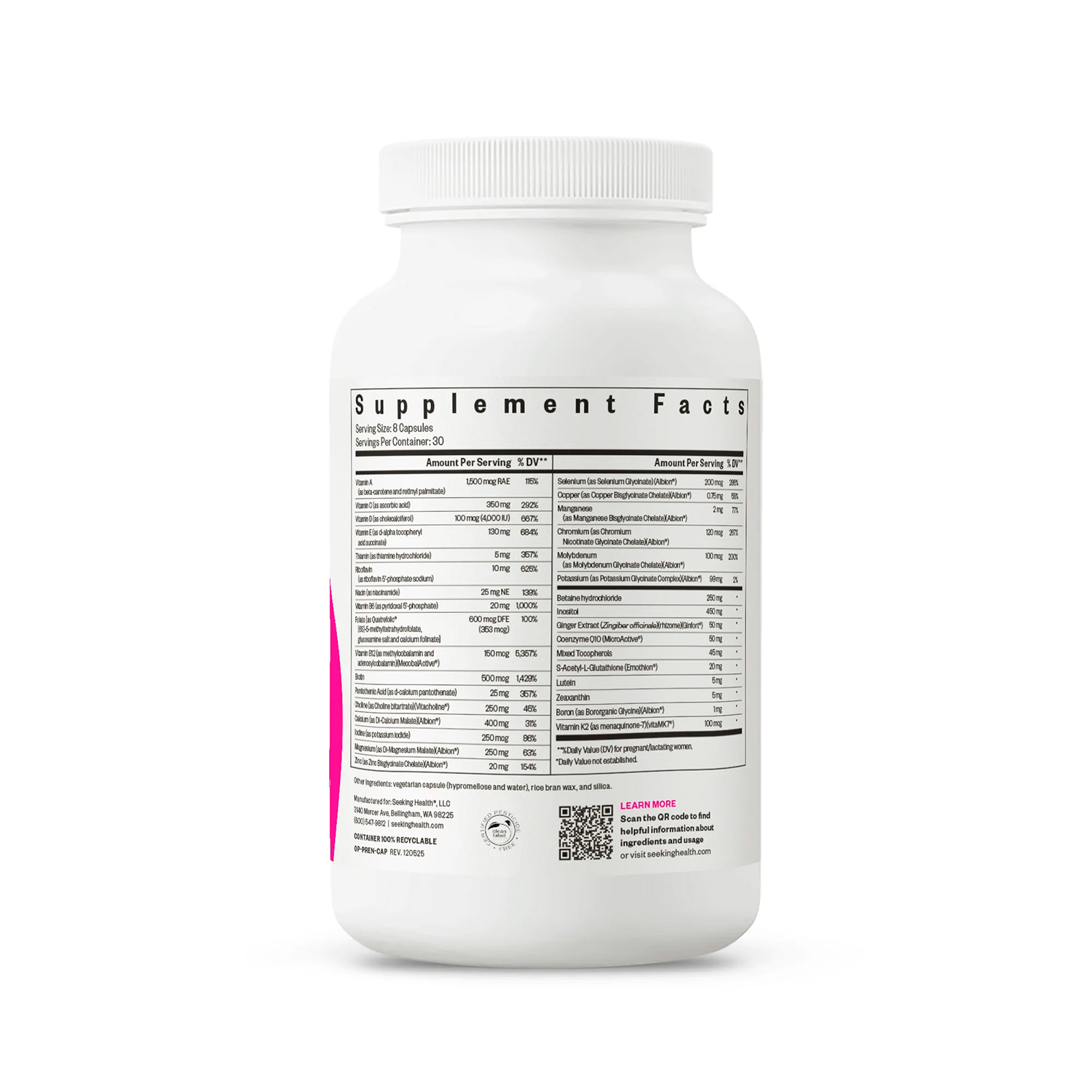 Seeking Health, Optimal Prenatal, 240 Caps