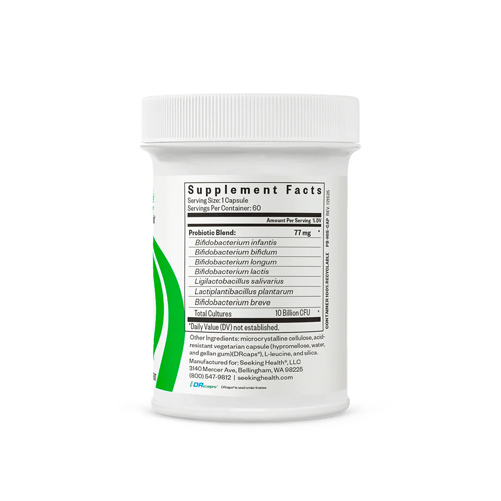 Seeking Health, ProBiota HistaminX, 10 Billion CFU, 60 Caps