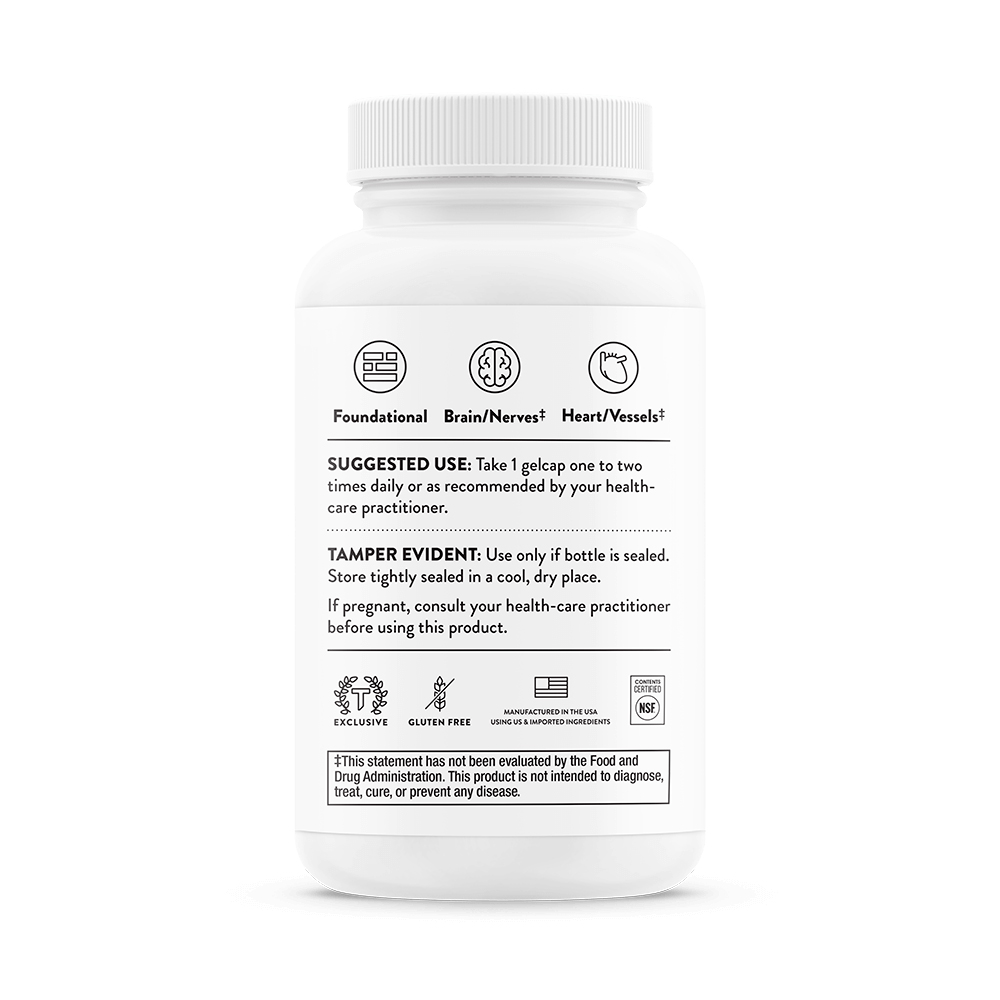 Thorne, CoQ10 Ubiquinone, 100 mg, 60 Gelcaps
