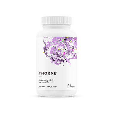 Thorne, Ginseng Plus with Lion's Mane, 420mg, 400mg, 60 Caps