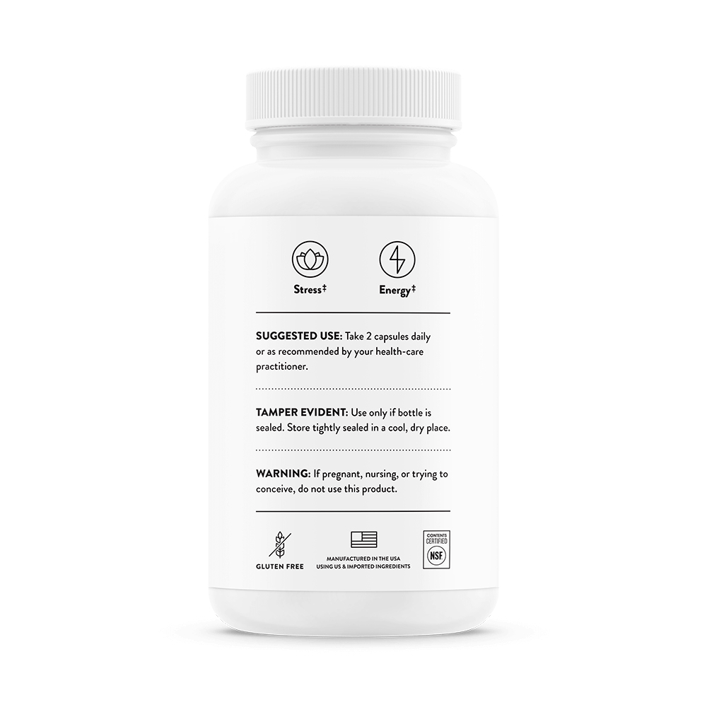 Thorne, Ginseng Plus with Lion’s Mane, 420mg, 400mg, 60 Caps