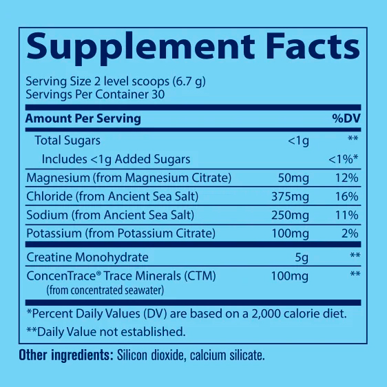 Trace Minerals, Hydro Pak Creatine + Electrolytes, Tropical Watermelon, 5 g, 8.47 oz