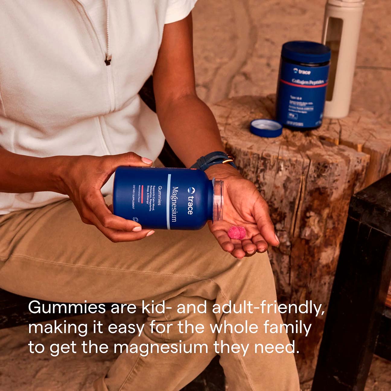 Trace Minerals, Magnesium Gummies, Tangerine, 84 mg, 120 ct