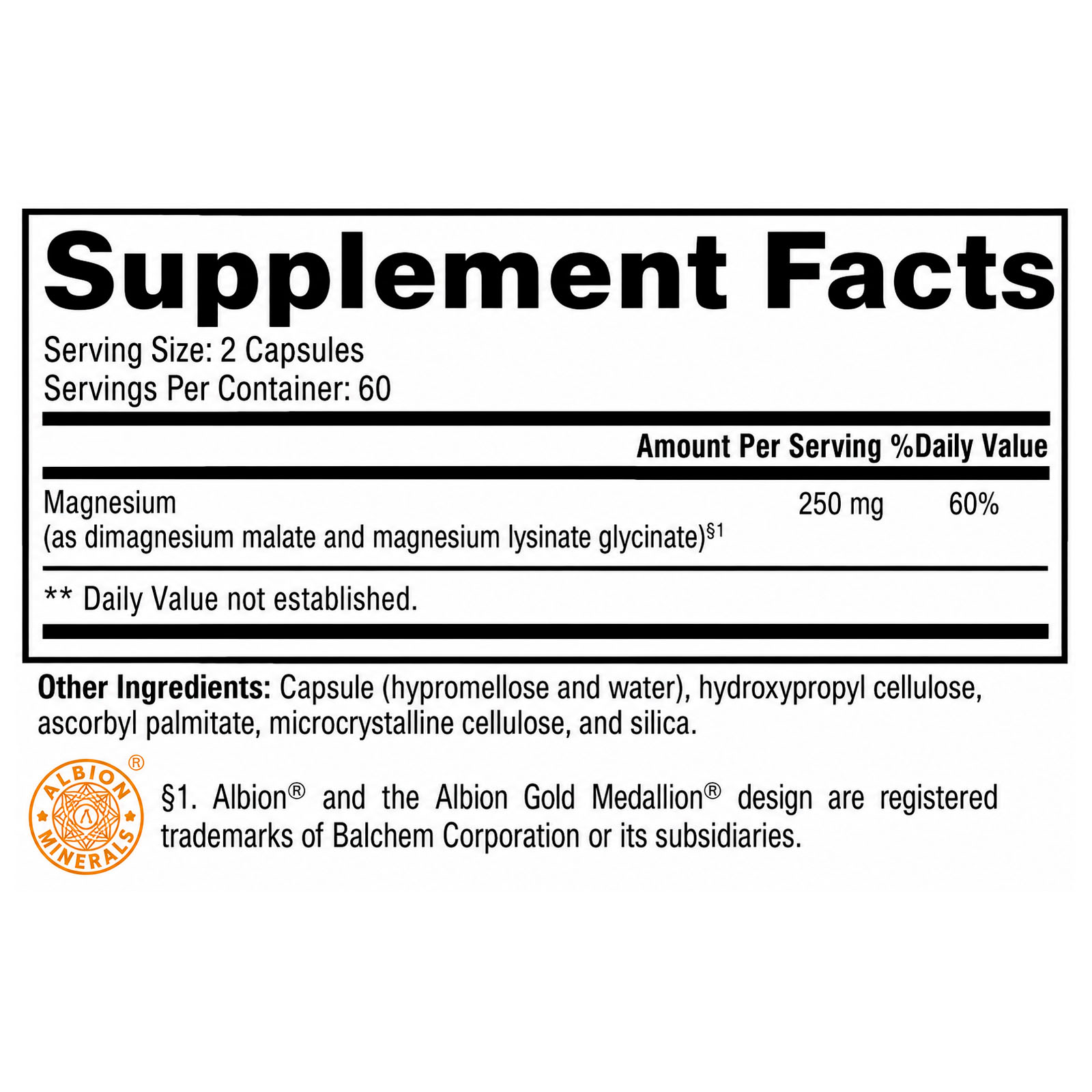 XYMOGEN, OptiMag 125 Chelated Magnesium, 250 mg, 120 Vegicaps