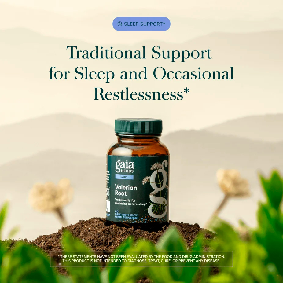 Gaia Herbs, Valerian Root, 60 Liquid Phyto-Caps