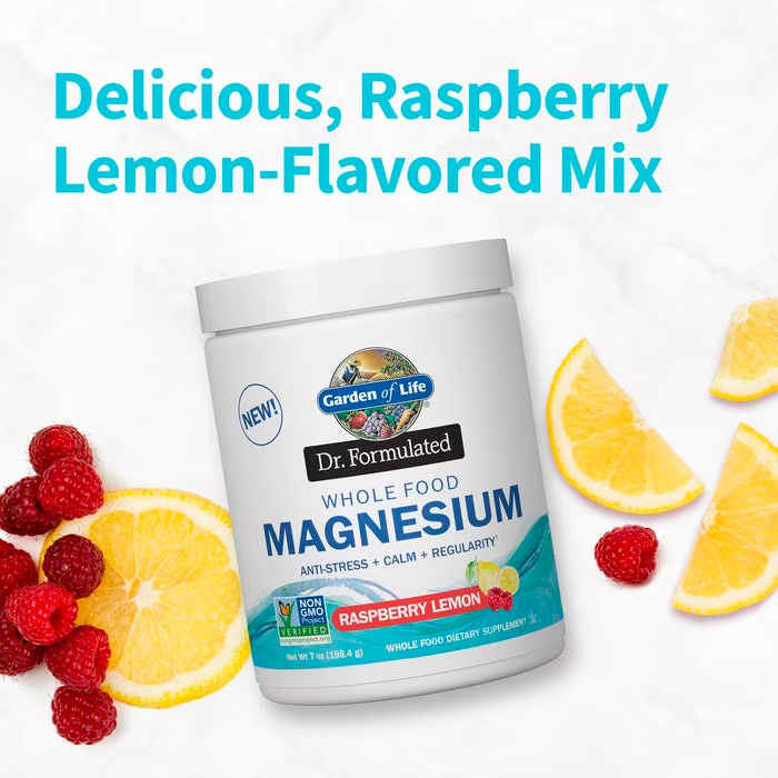 Garden of Life, Dr. Formulated Magnesium Powder, Raspberry Lemon, 350 mg, 7 oz