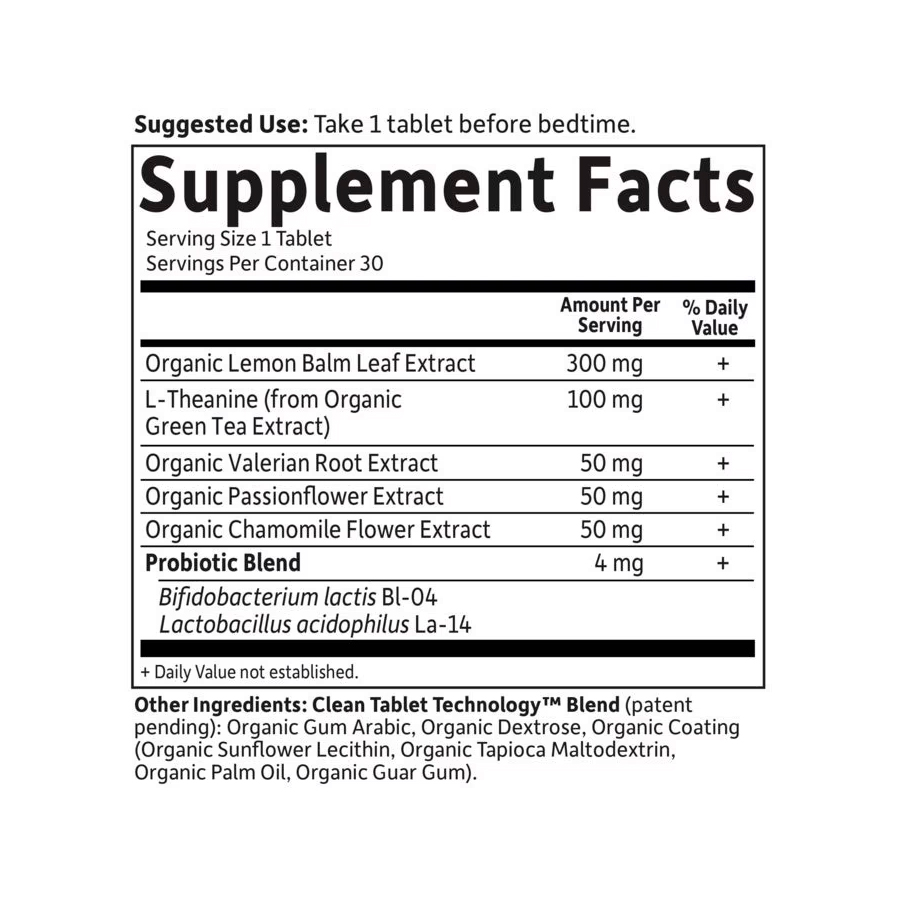 Garden of Life, Organics Sleep Well Rest & Refresh, 30 Vegitabs