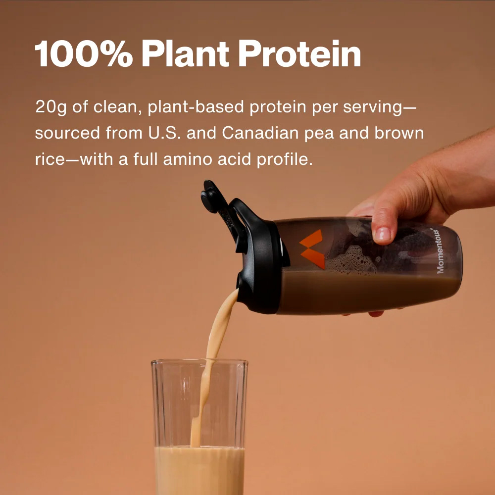Momentous, 100% Plant Protein Powder, Chocolate, 20 g, 1.6 lb