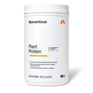 Momentous, 100% Plant Protein Powder, Vanilla Spice, 20 g, 1.5 lb