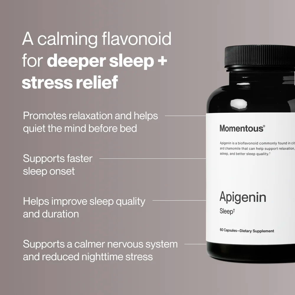 Momentous, Apigenin Sleep Support, 50 mg, 60 Caps