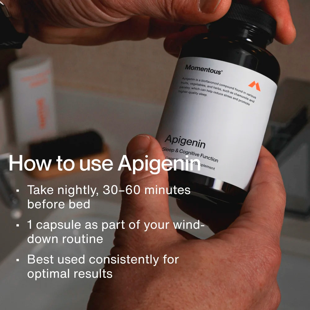Momentous, Apigenin Sleep Support, 50 mg, 60 Caps