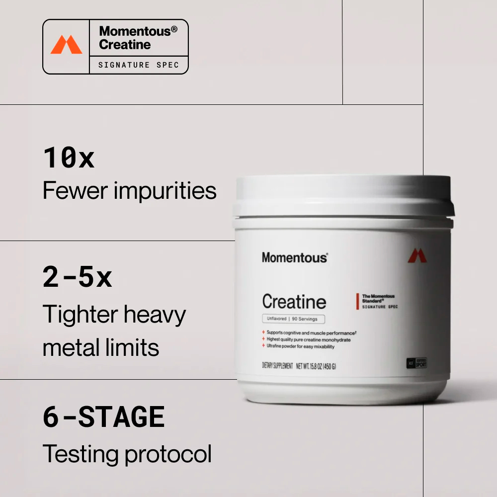 Momentous, Creatine Monohydrate, 5 g, 15.8 oz