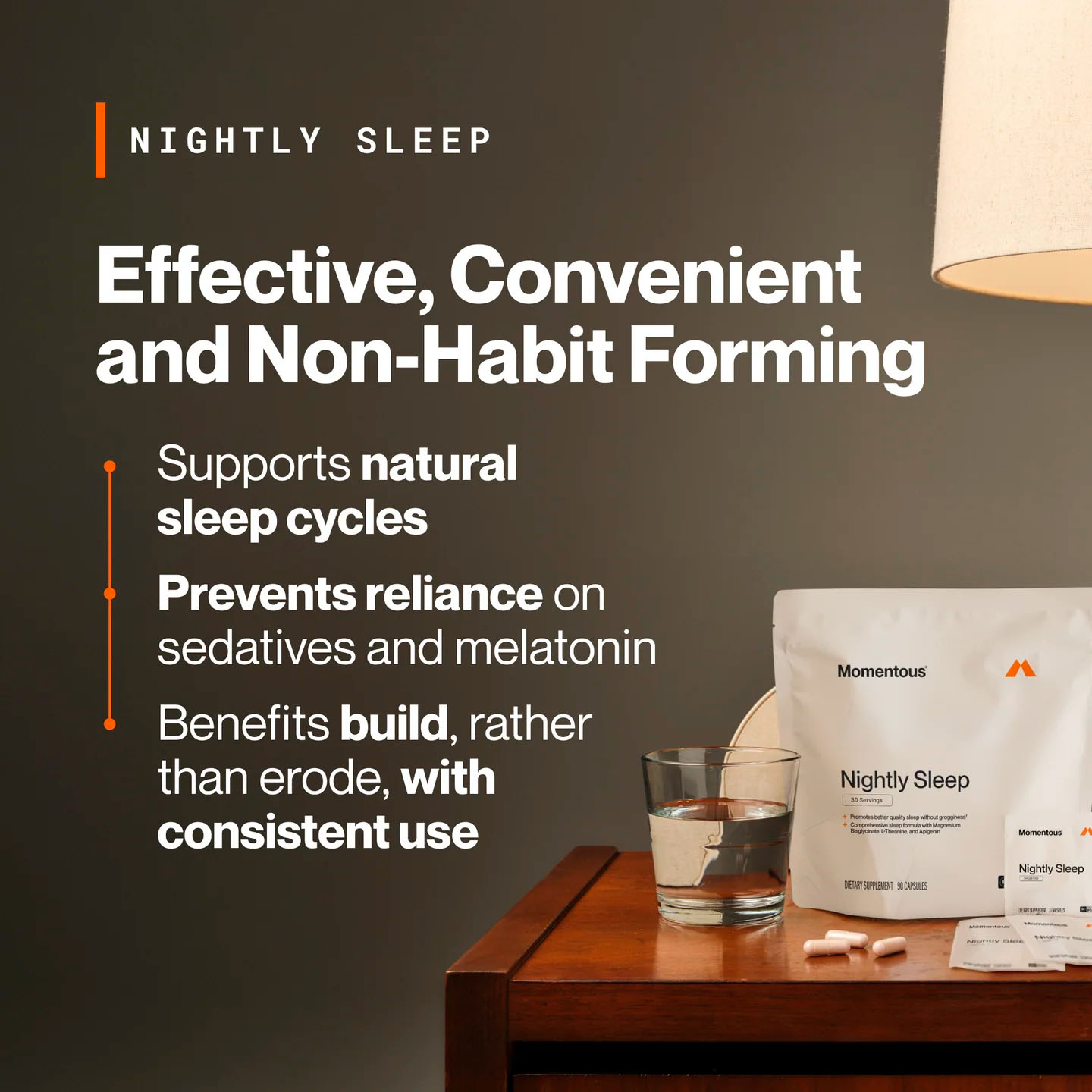 Momentous, Nightly Sleep Formula, 90 Caps