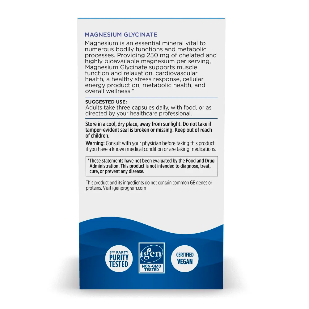 Nordic Naturals, Magnesium Glycinate, 250 mg, 90 Caps