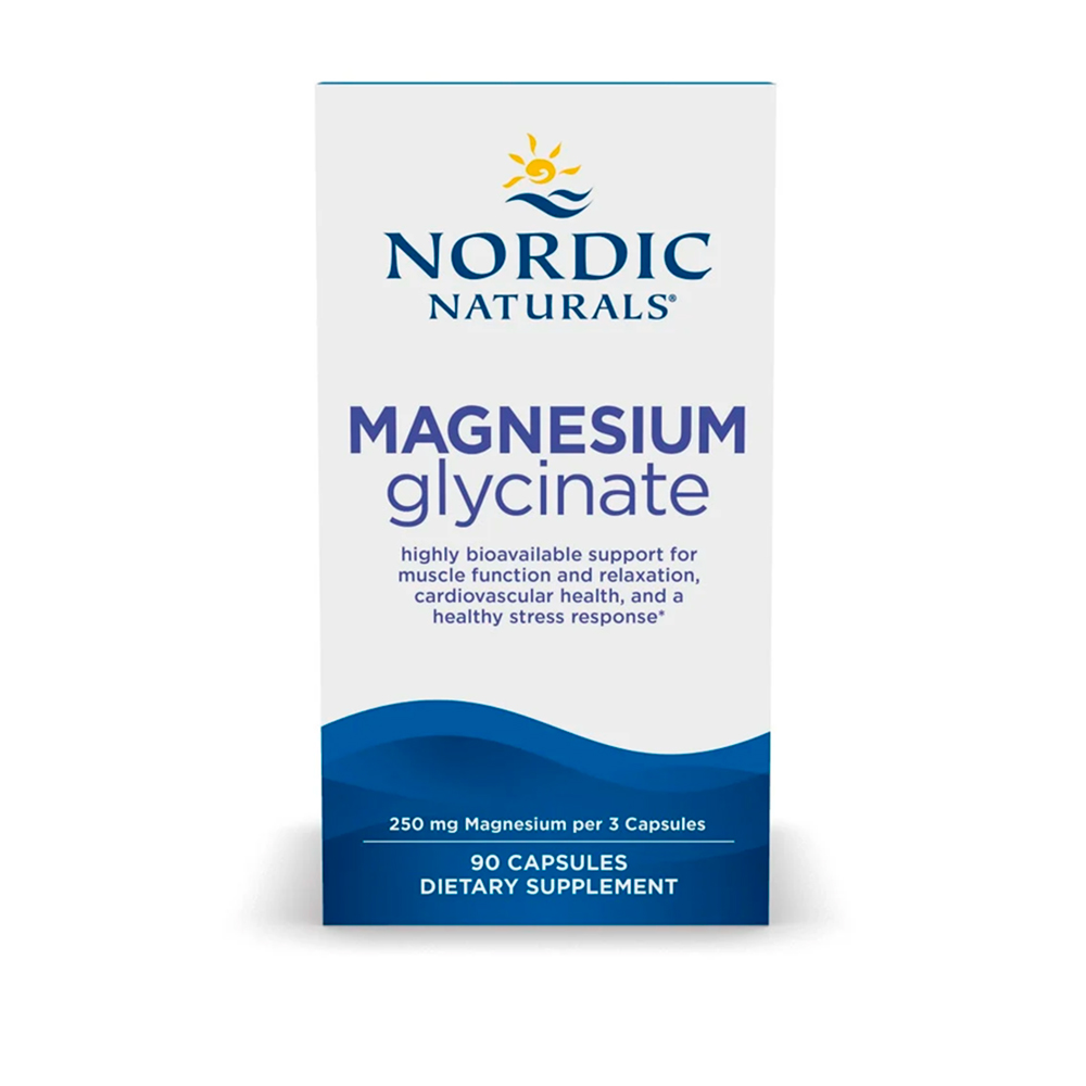 Nordic Naturals, Magnesium Glycinate, 250 mg, 90 Caps Nordic Naturals, Magnesium Glycinate, 250 mg, 90 Caps