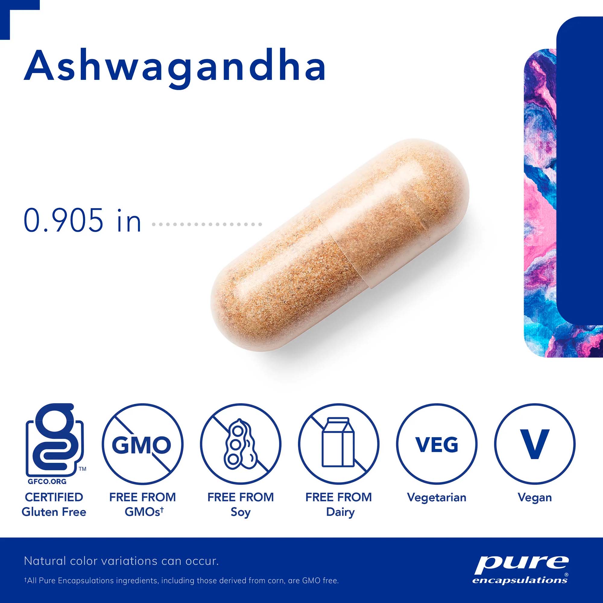 Pure Encapsulations, Ashwagandha, 500 mg, 60 Caps