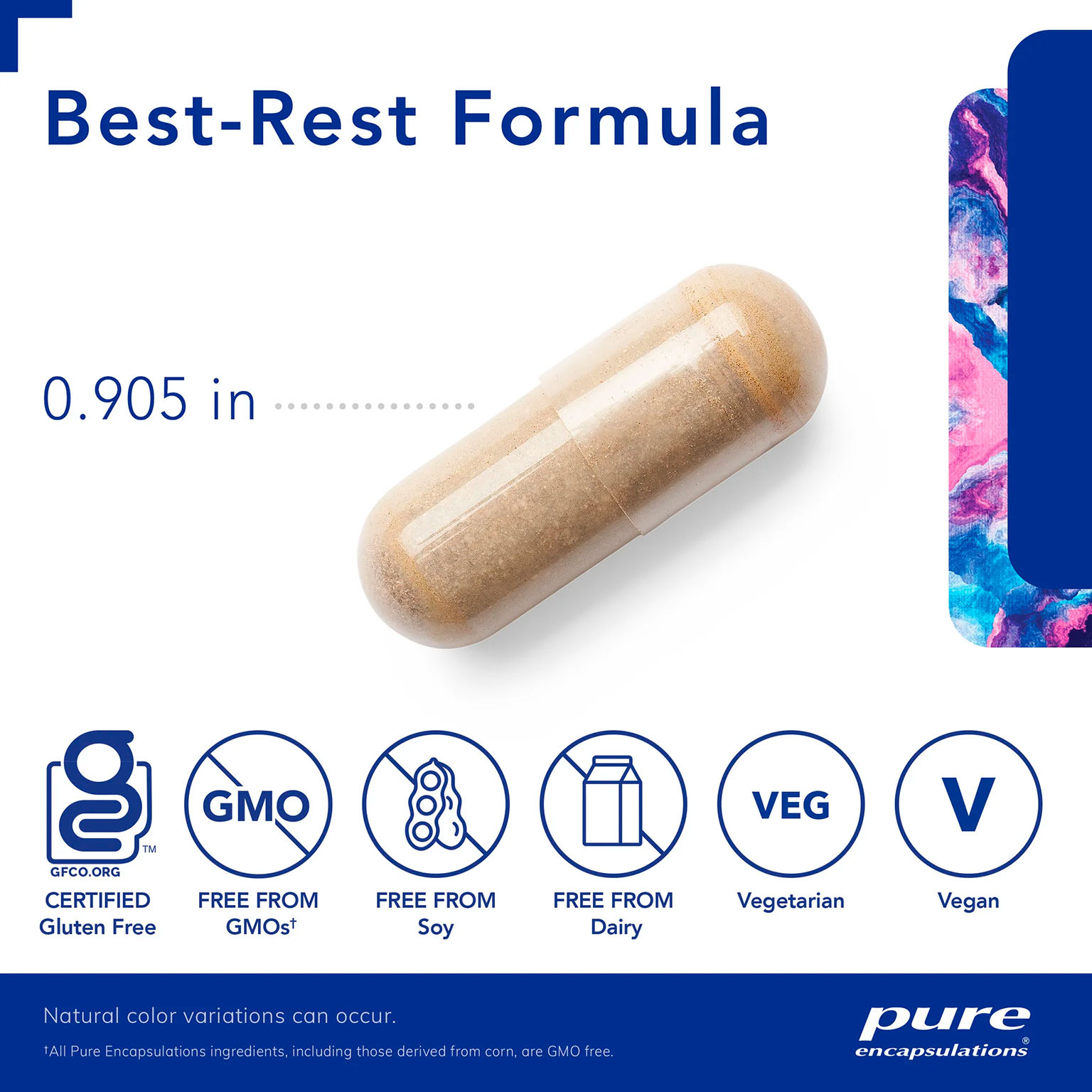 Pure Encapsulations, Best-Rest Formula, 60 Caps