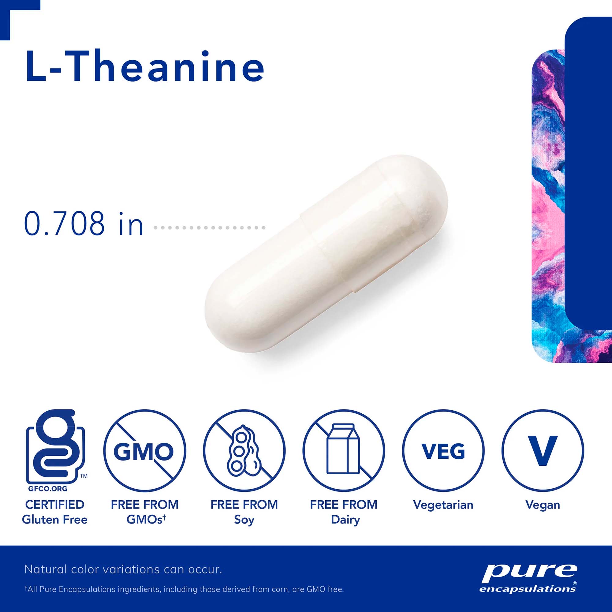 Pure Encapsulations, L-Theanine, 200 mg, 60 Caps