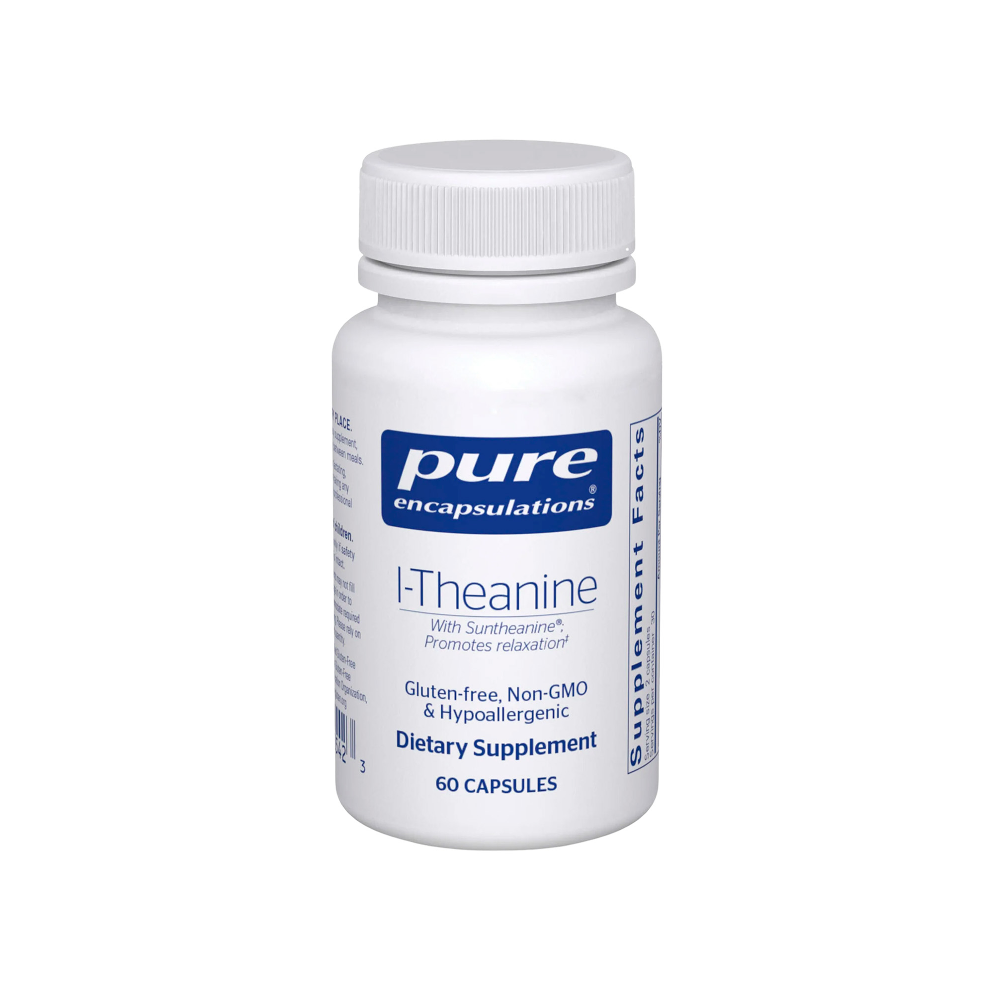 Pure Encapsulations, L-Theanine, 200 mg, 60 Caps Pure Encapsulations, L-Theanine, 200 mg, 60 Caps