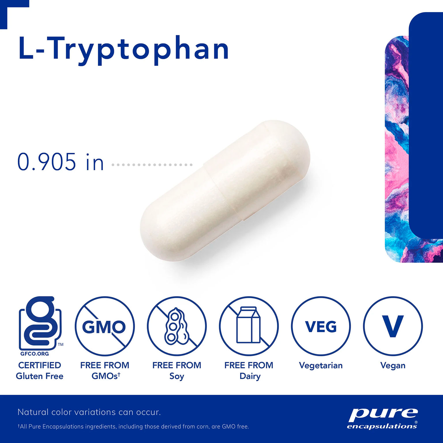 Pure Encapsulations, L-Tryptophan, 1000 mg, 90 Caps