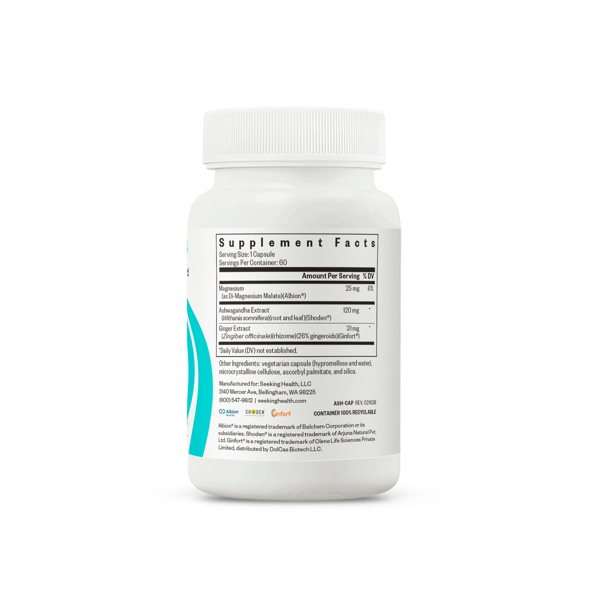 Seeking Health, Ashwagandha, 120 mg, 60 Caps