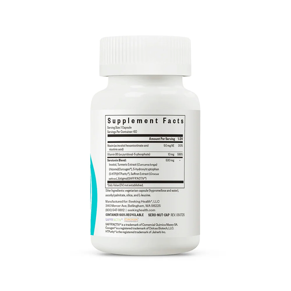 Seeking Health, Serotonin Nutrients, 60 Caps