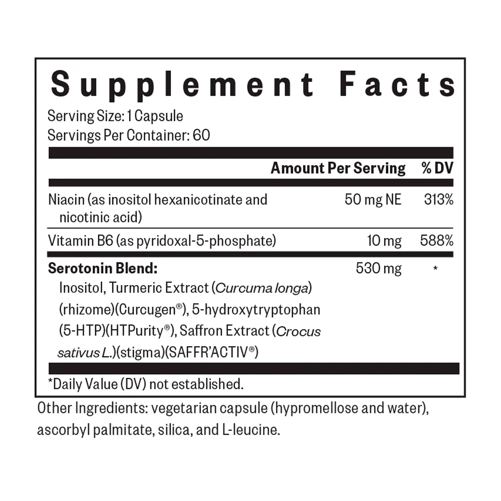 Seeking Health, Serotonin Nutrients, 60 Caps