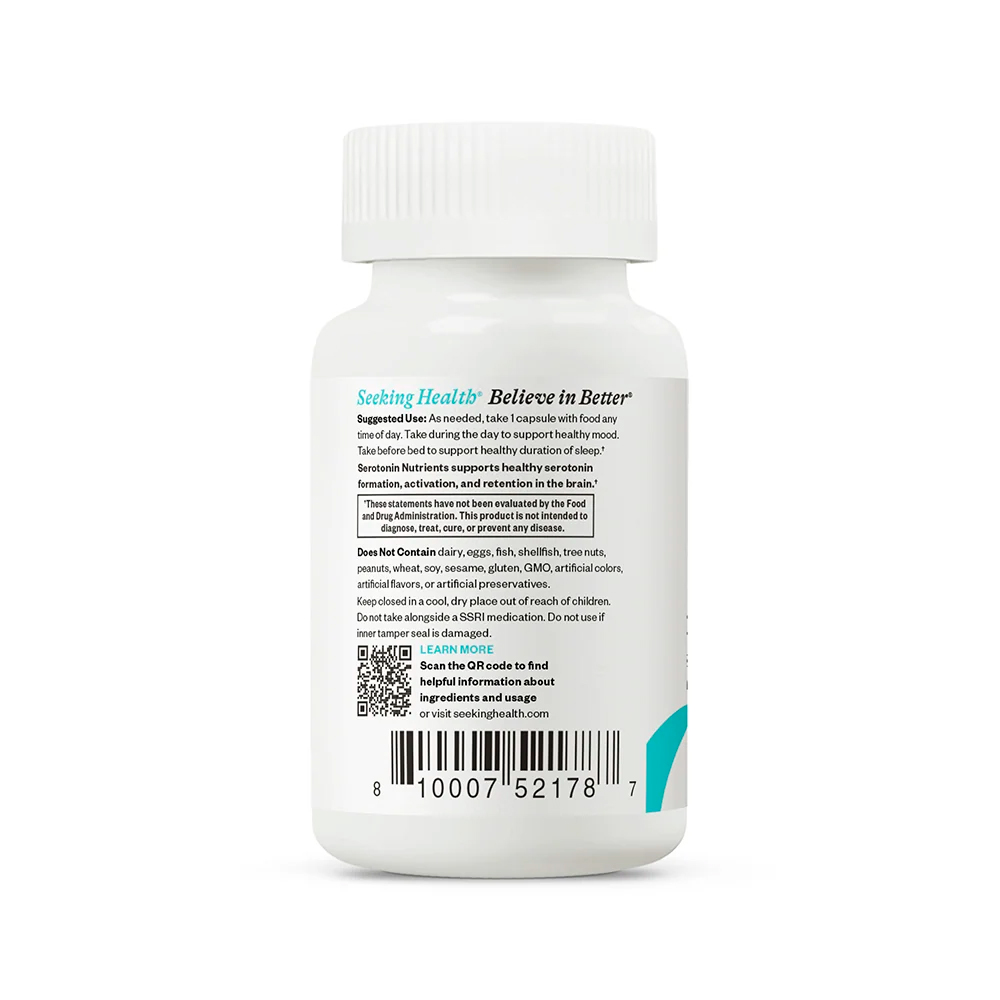 Seeking Health, Serotonin Nutrients, 60 Caps