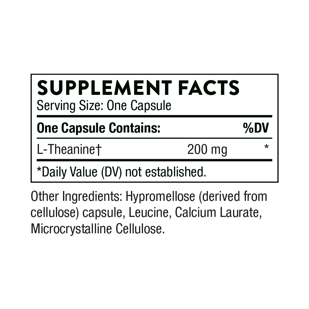 Thorne, L-Theanine, 200 mg, 90 Caps