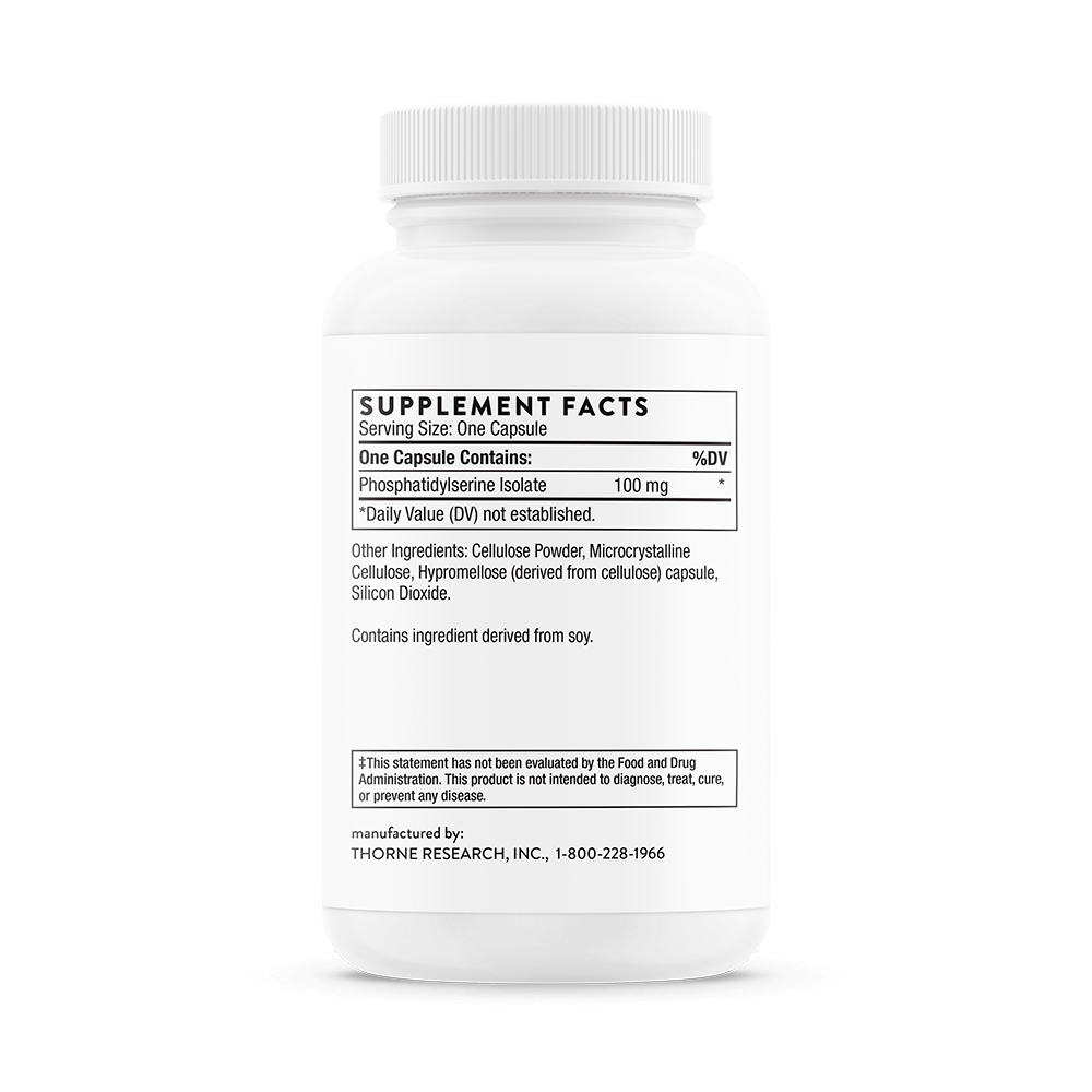 Thorne, Phosphatidylserine Cortisol Management, 100 mg, 60 Caps