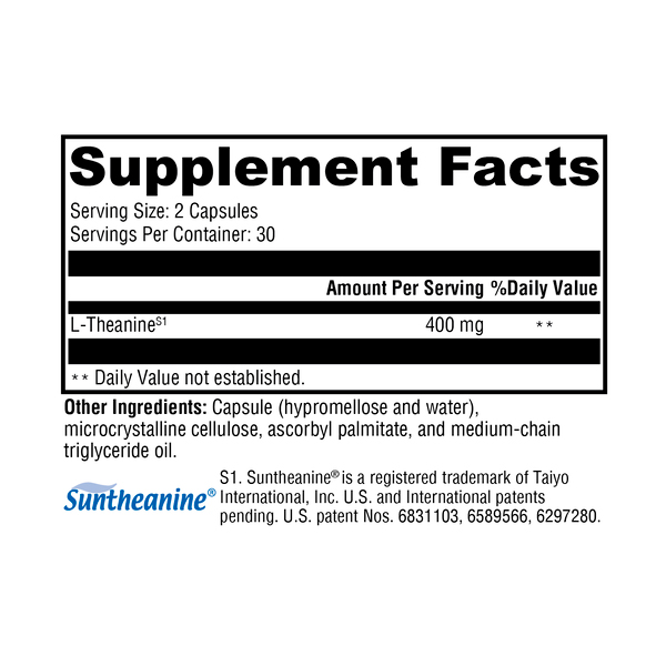 XYMOGEN, L-Theanine, 400 mg, 60 Vegicaps