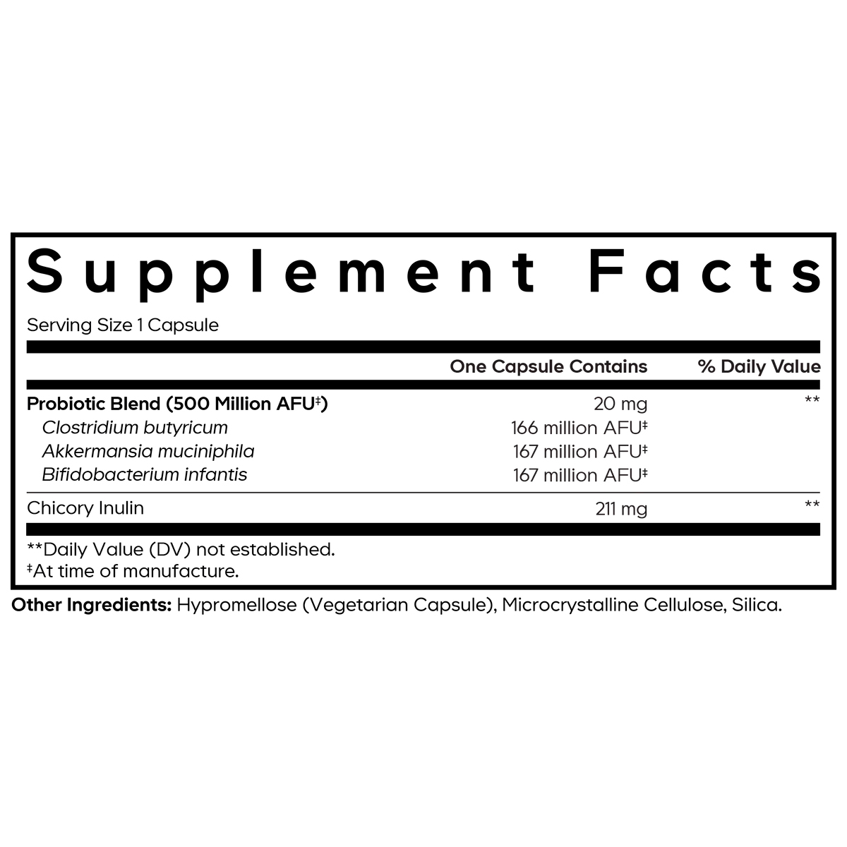 Codeage, GLP-1 Probiotic, 500 Million AFU, 90 Vegicaps